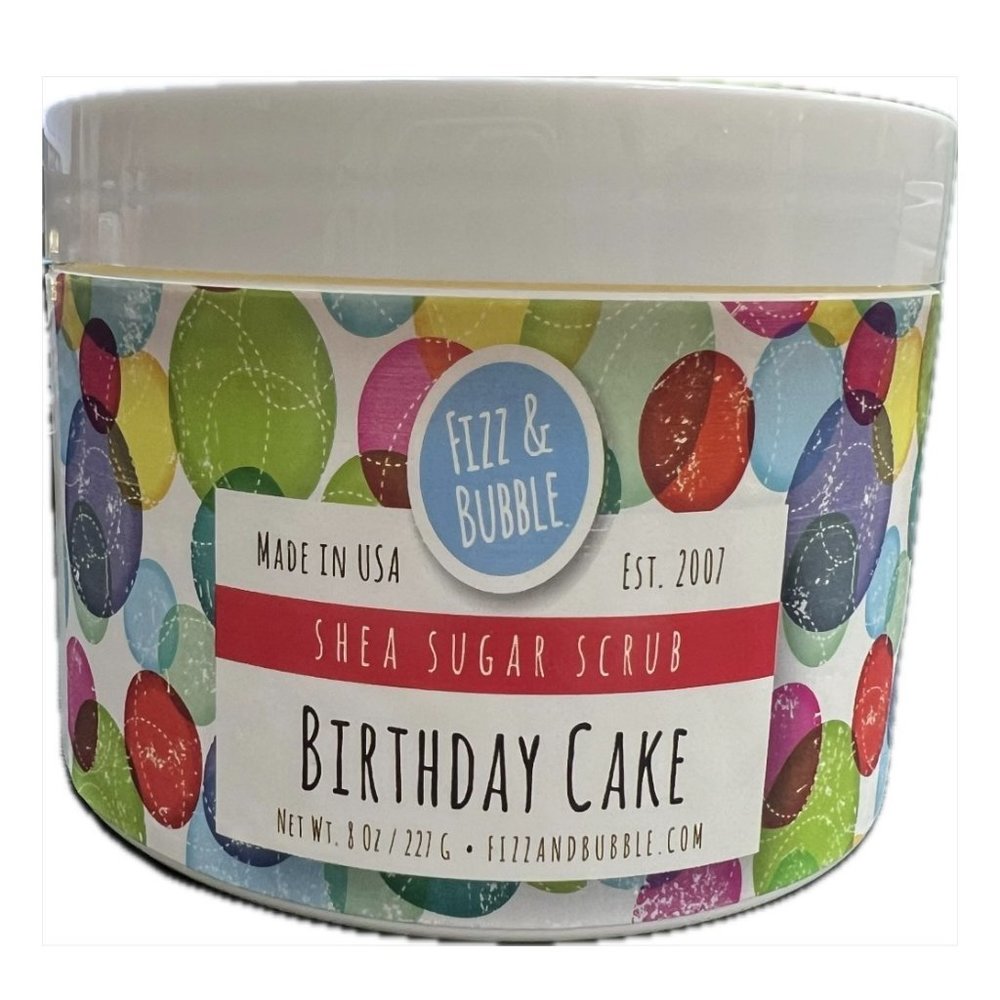 Fizz & Bubble Shea Sugar Scrub - Birthday Cake 🍰